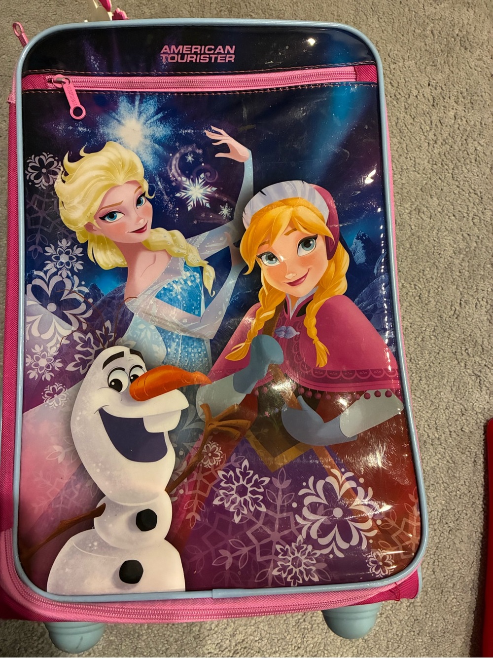 American Tourister Kids Rolling Suitcase with Frozen Characters